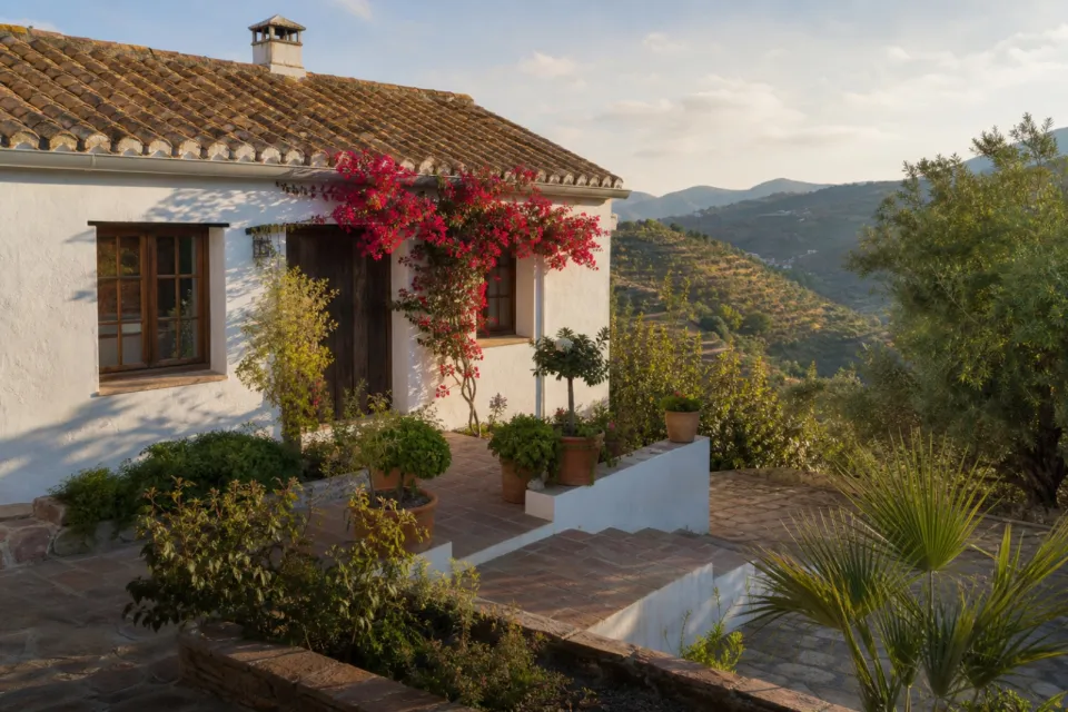 Chalet independiente con encanto con vistas panorámicas al mar en Mojácar