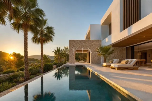 Villa im Bau mit Panoramablick auf das Meer in Benahavís — Foto 2