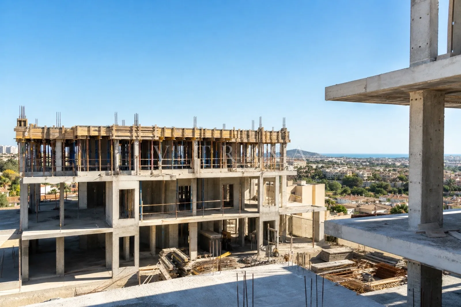 Villa im Bau mit Panoramablick auf das Meer in Casares — Foto 1
