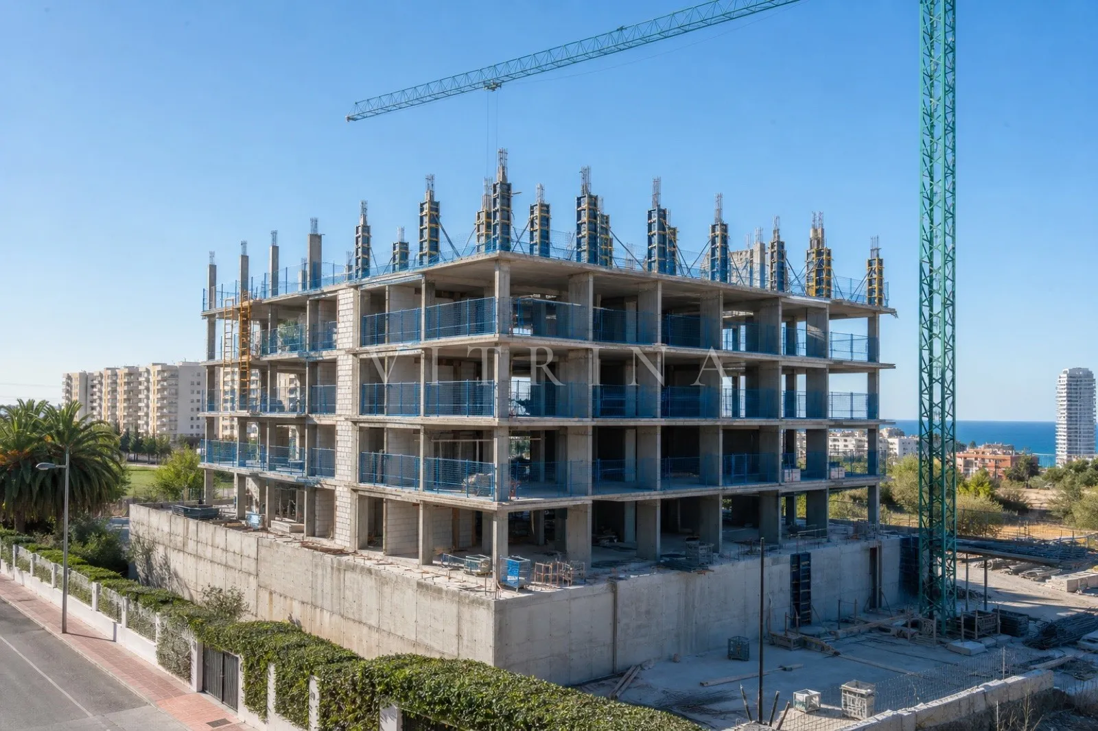 Villa im Bau mit Panoramablick auf das Meer in Benahavís — Foto 1